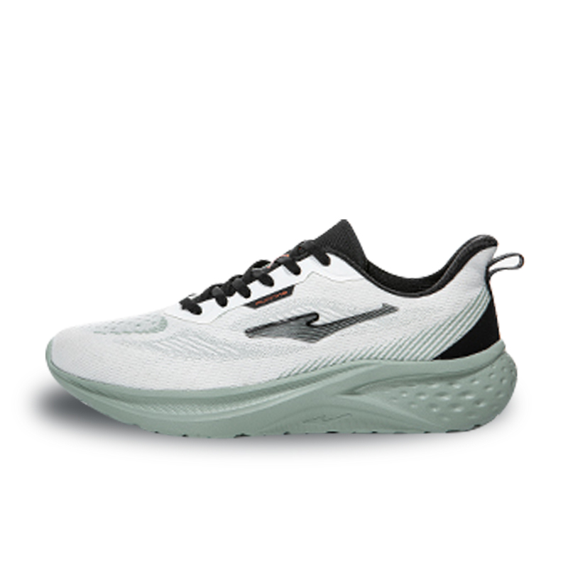 

Низкие кроссовки для бега мужские бело-черные Erke, Микрокристаллический Белый/Глубокий Черный