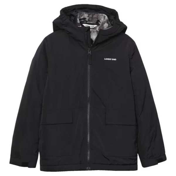 

Детская водостойкая утеплённая 3-в-1 куртка 2-20 Lands' End, цвет black gray camo