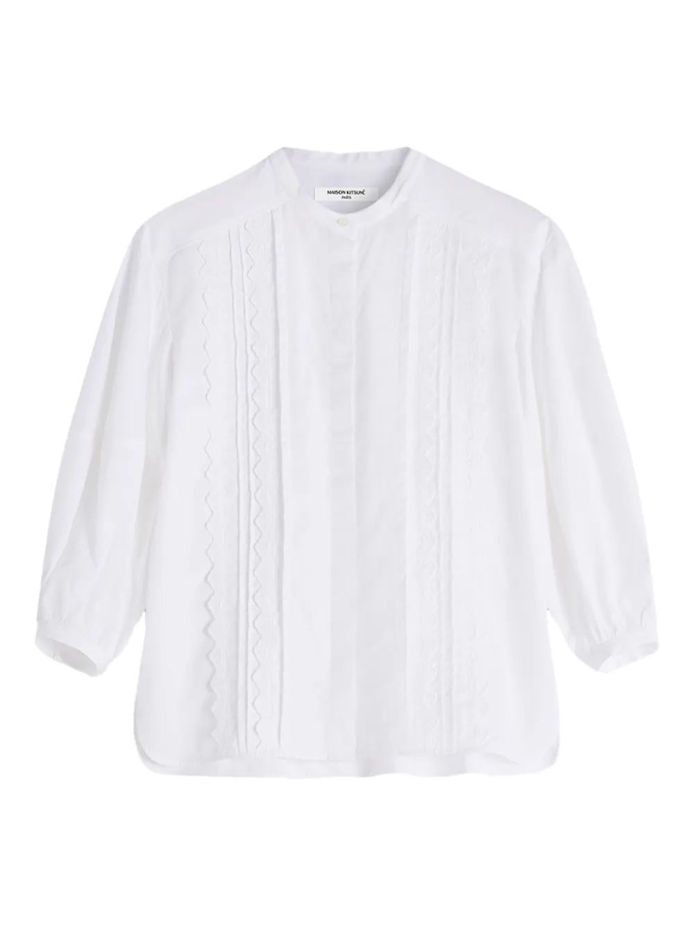 

Рубашка с вышивкой Maison Kitsuné, белый