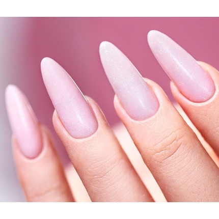 Сверкающий УФ/LED строительный гель Easy Fiber Gel для маникюра с блестками Pink 15 мл Victoria Vynn — фото 2