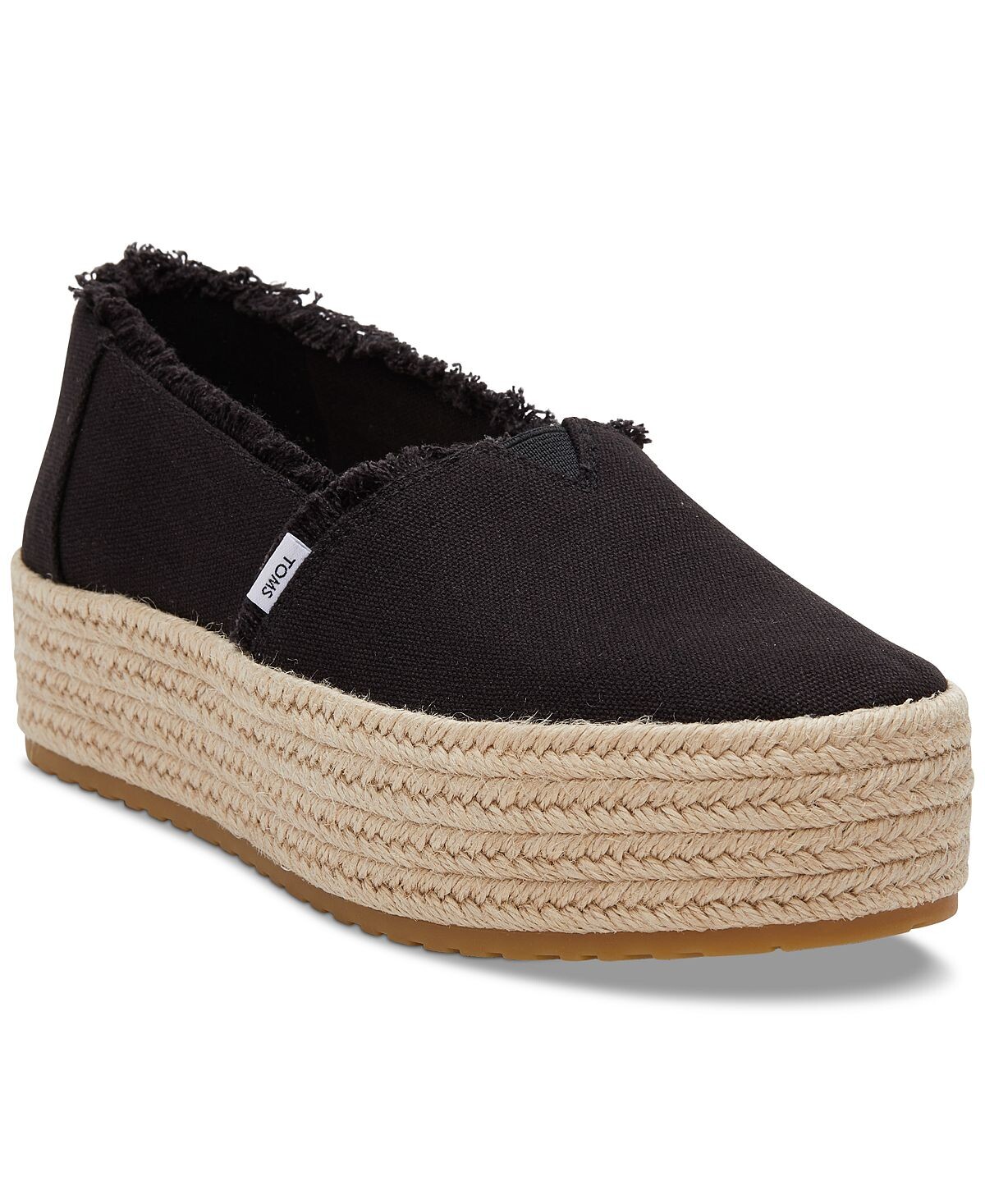 Женские парусиновые эспадрильи на платформе Valencia TOMS