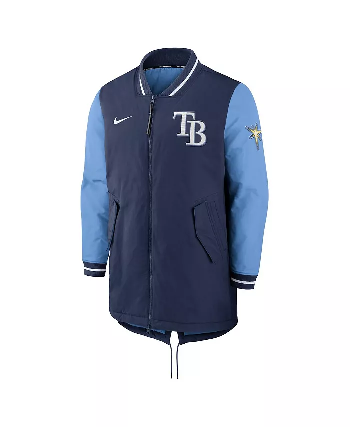 Мужская синяя бейсбольная куртка Tampa Bay Rays Dugout Performance на молнии Nike — фото 3