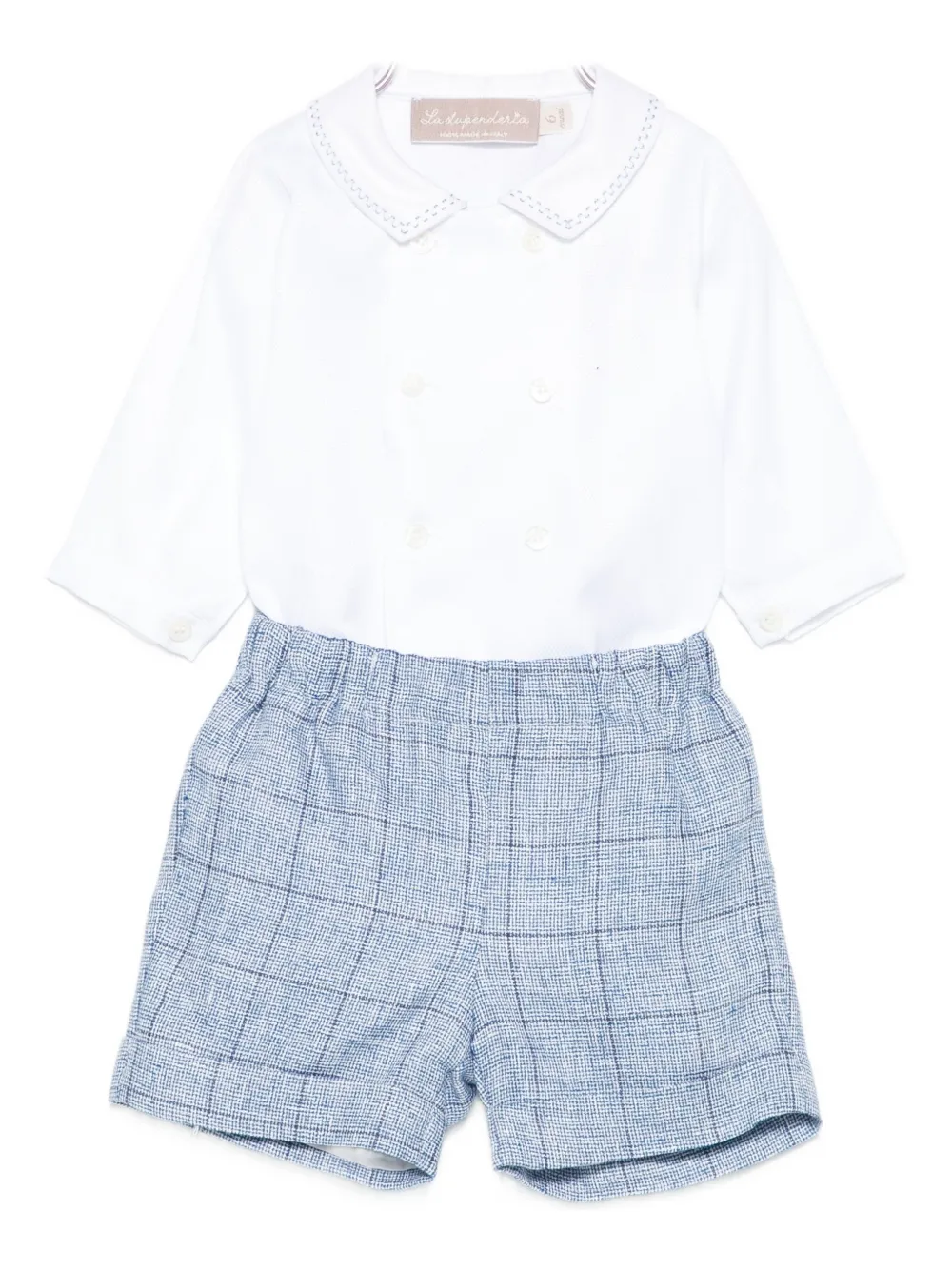 

Клетчатые шорты (набор из двух штук) La Stupenderia, синий