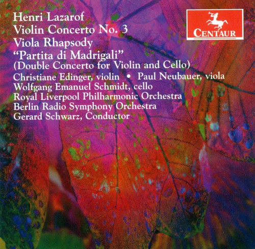 

CD диск Lazarof / Edinger / Rlp / Brso / Schwarz: Violin Concerto No 3