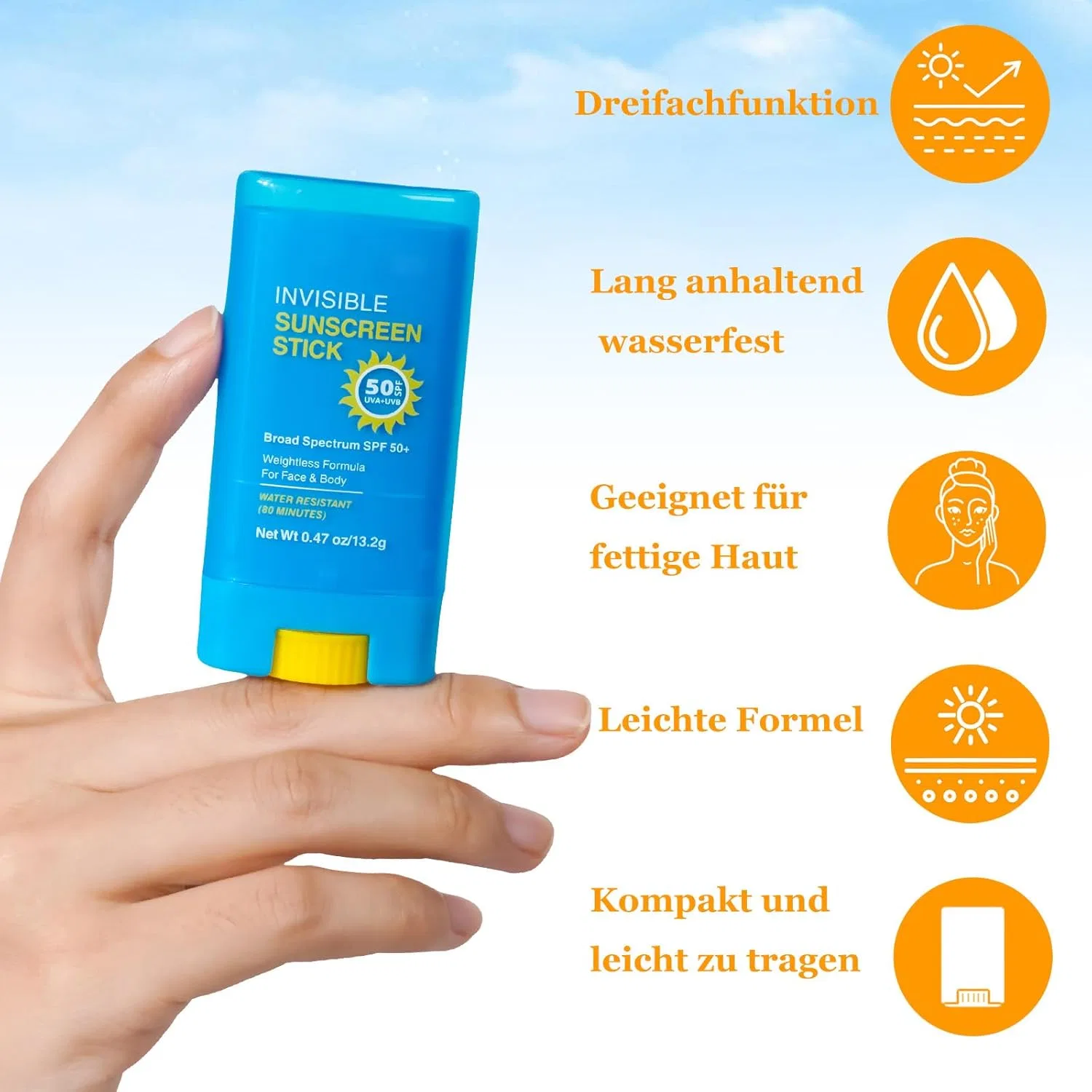 Стик для защиты от солнца SPF 50+ для лица и тела Soleneva — фото 2