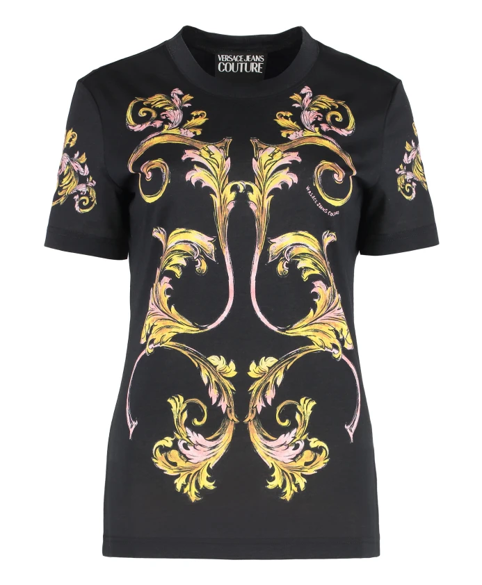 

Футболка с круглым вырезом Versace Jeans Couture, черный