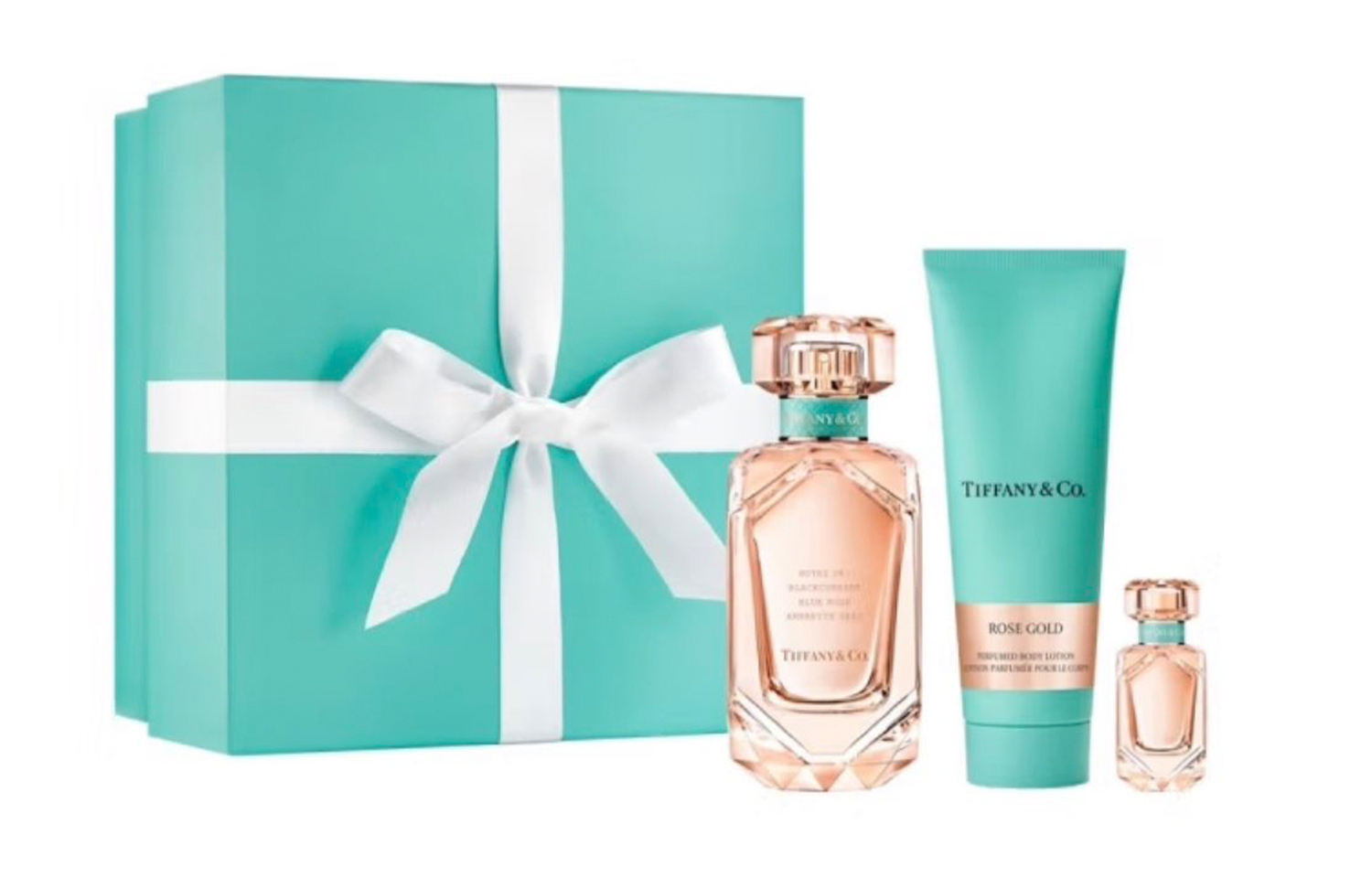 

TIFFANY & CO. Набор женских духов rose gold парфюм edp 75 мл+5 мл+лосьон для тела 75 мл