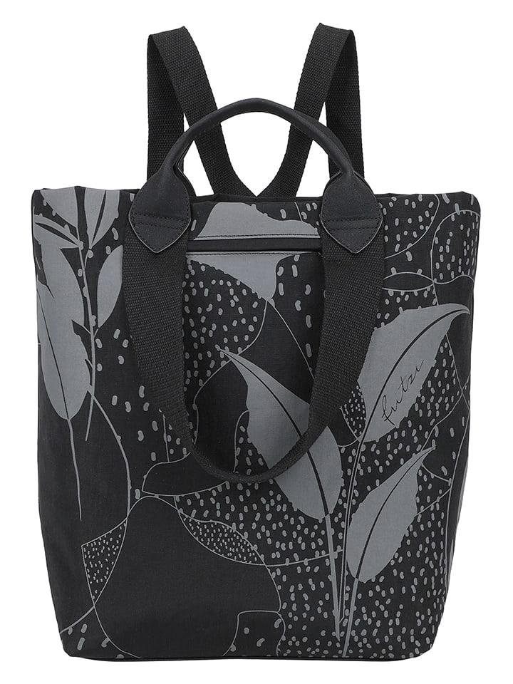 

Fritzi aus Preußen Рюкзак "Limited Leaves" в черно-сером цвете - (Ш)30 x (В)38 x (Г)17 см