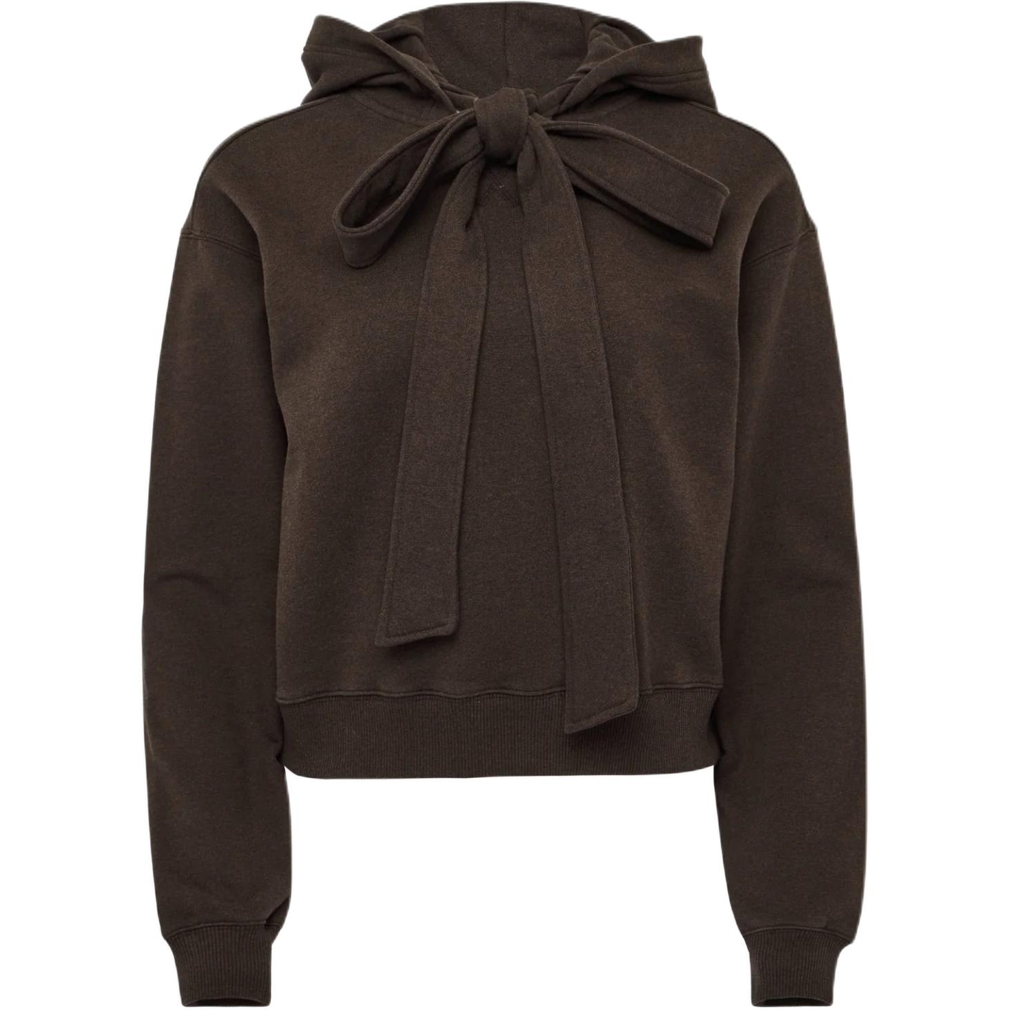

Худи с завязывающимся капюшоном JW Anderson, темно-коричневый