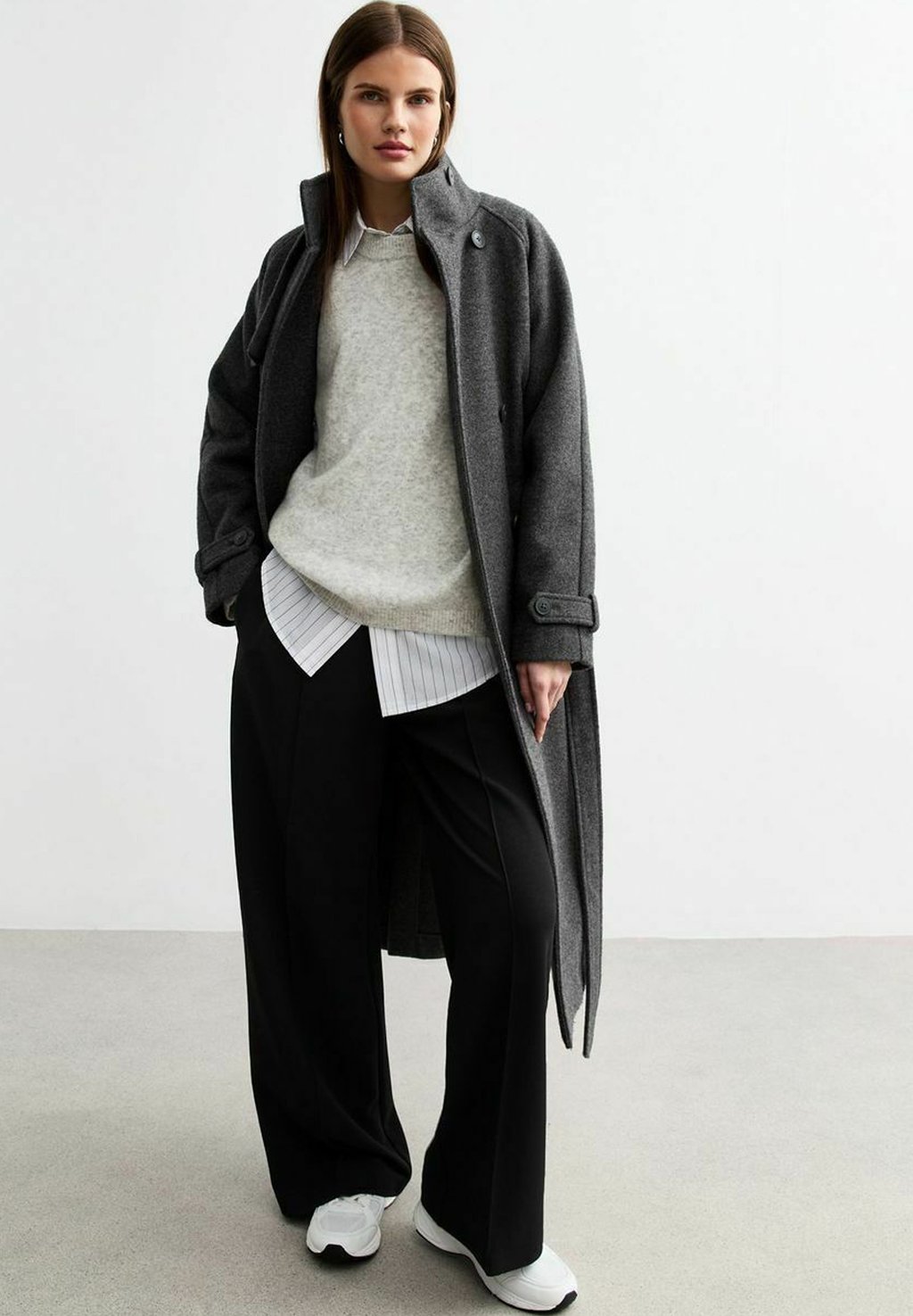 

Свитер OVERSIZED New Look, светло-серый