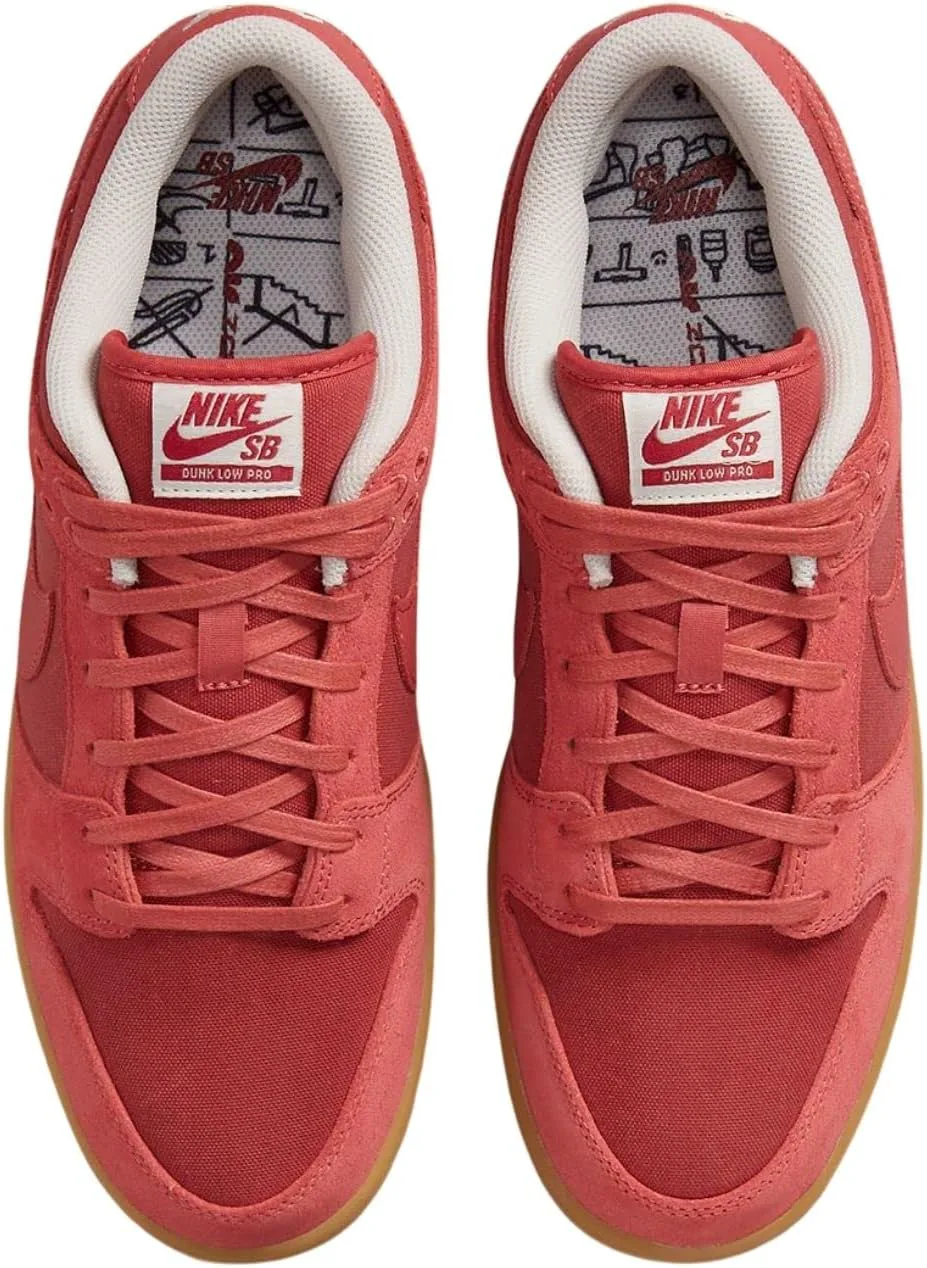 Мужские кроссовки для скейтборда Nike SB Dunk Low Pro, красный — фото 4