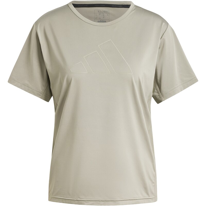 

Футболка тренировочная с большим логотипом Adidas, цвет silpeb