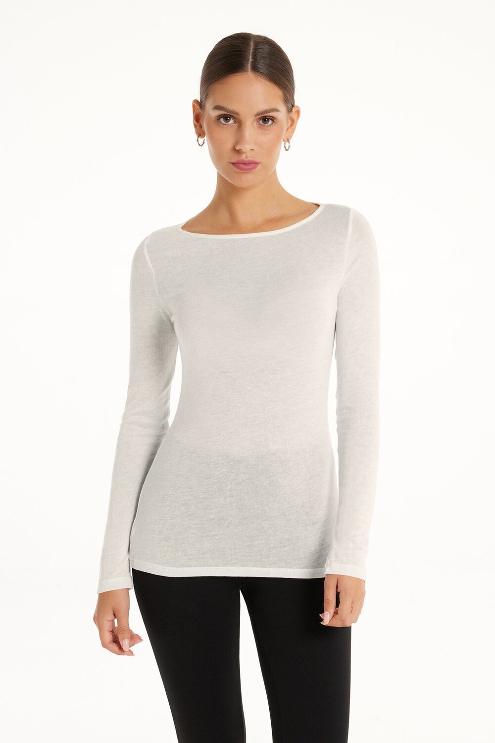 

Рубашка с длинным рукавом THERMO BOAT-NECK Tezenis, цвет latte