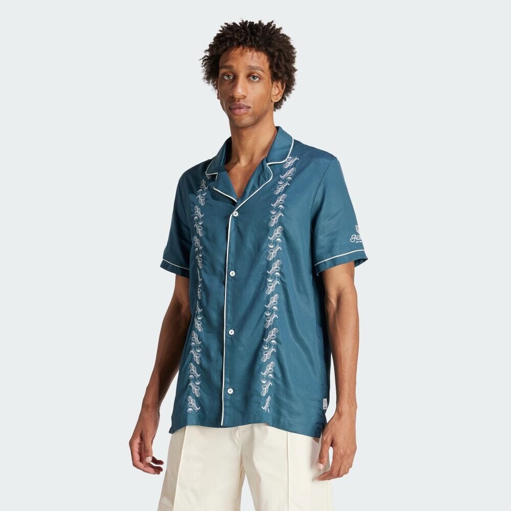 

Рубашка Adidas Leisure Bowling Shirt, цвет Arctic Night