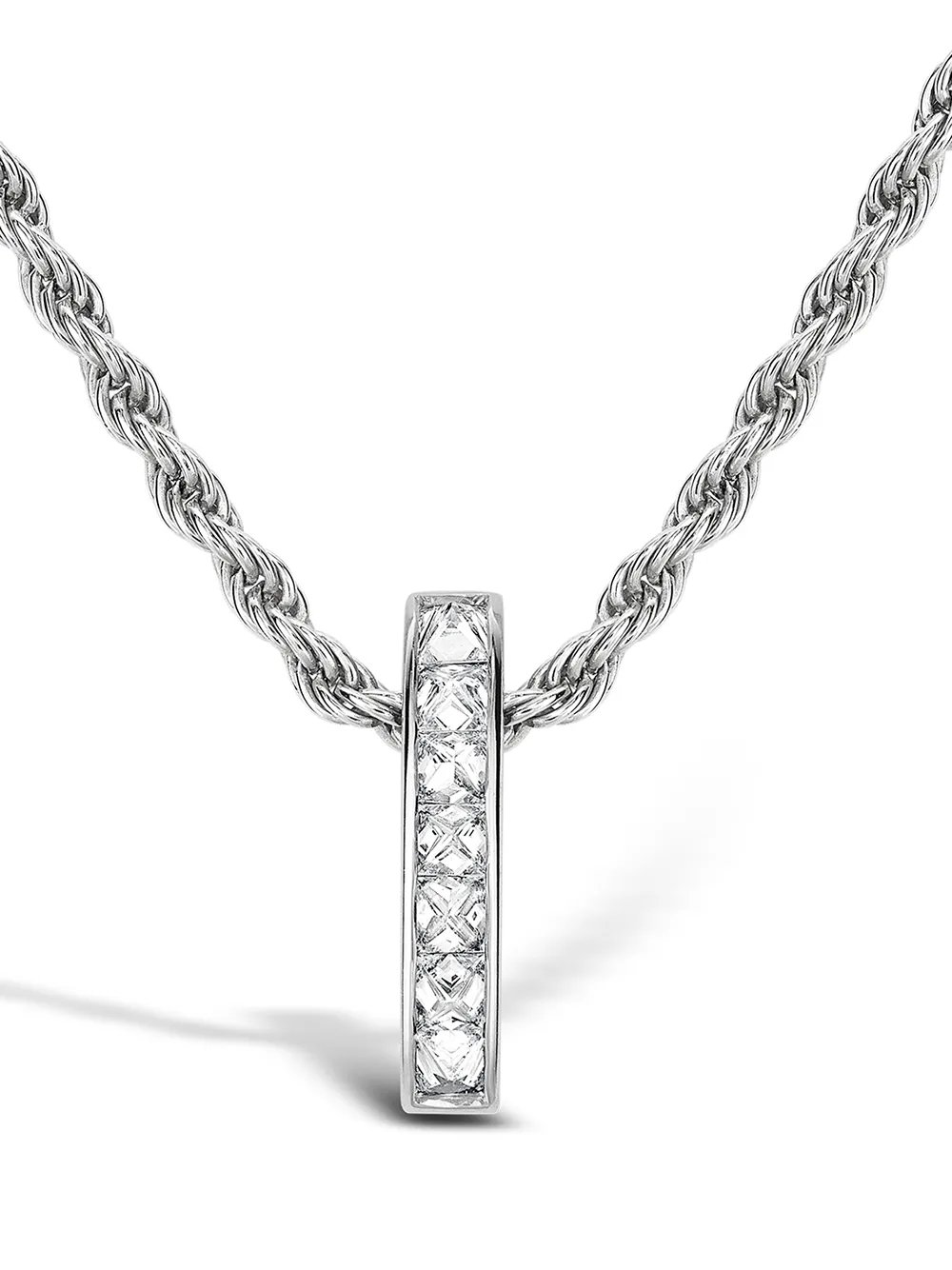 

Колье Rockchic из белого золота с бриллиантами Pragnell, серебяный