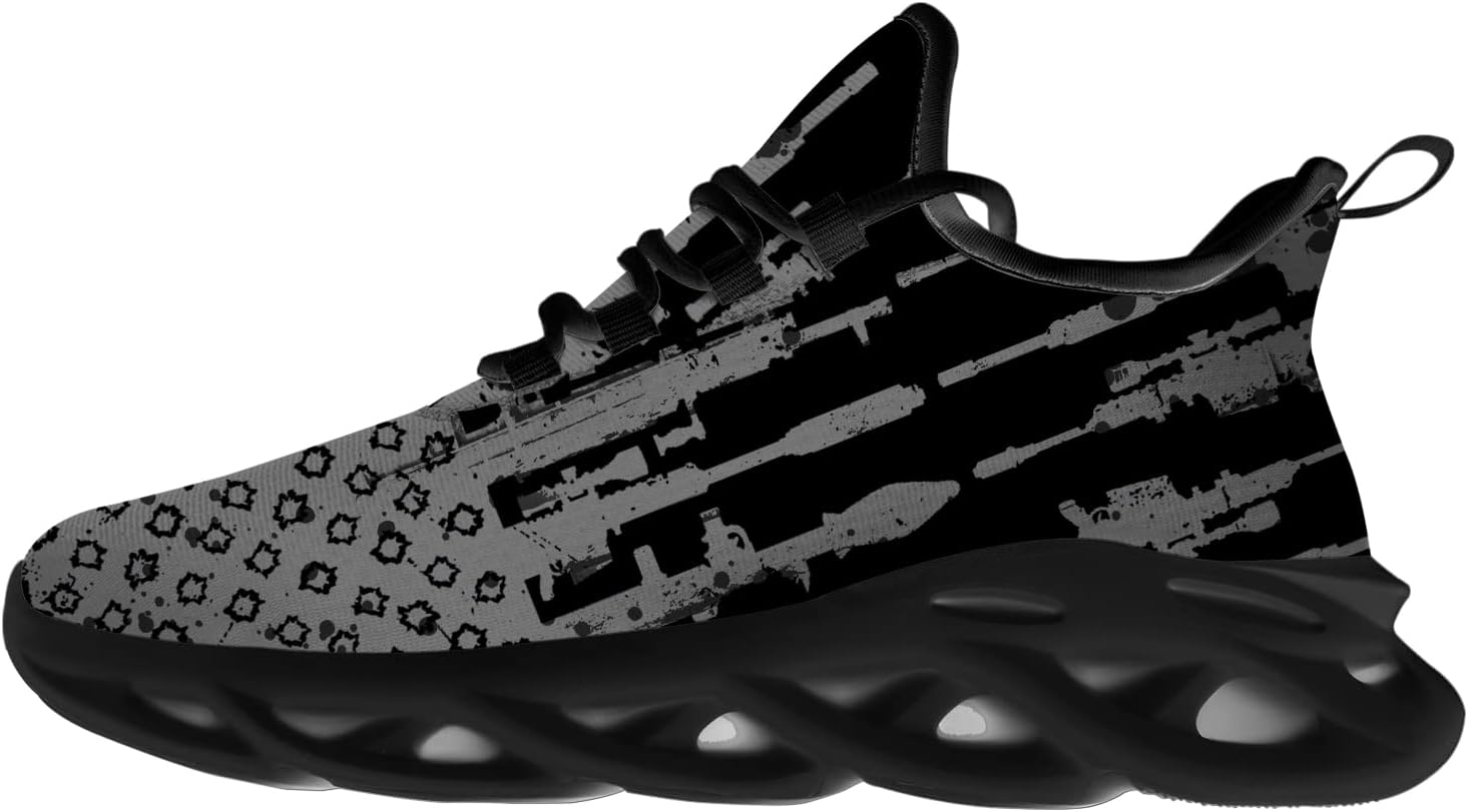 

Кроссовки Ciadoon с американским флагом для мужчин и женщин, для бега, ходьбы и тенниса, обувь на 4 июля, подарок для него и для нее, Multicolor