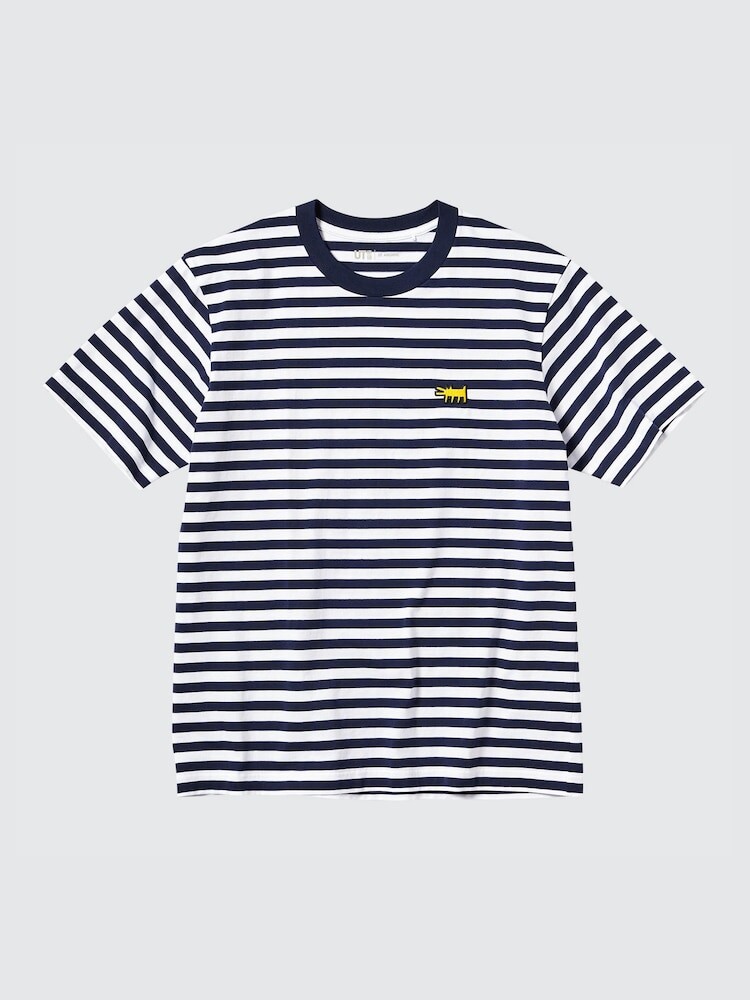 

Футболка с графическим рисунком ut archive, нью-йорк, поп-арт кит харинг Uniqlo, цвет 69 синий