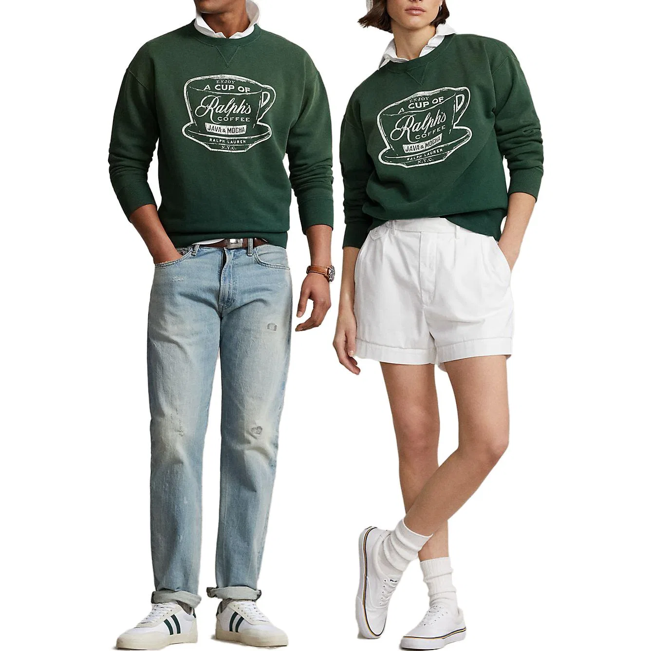 Свитшот мужской зеленый Polo Ralph Lauren — фото 3