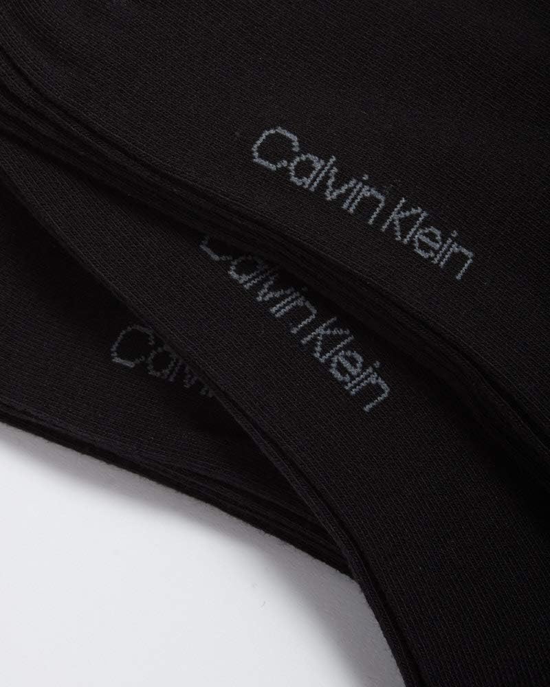 Женские носки Calvin Klein Crew Socks - 6 пар мягких хлопковых носков с отворотами на манжете, мини/средней длины, для женщин (размер обуви: 4-10), Black — фото 3