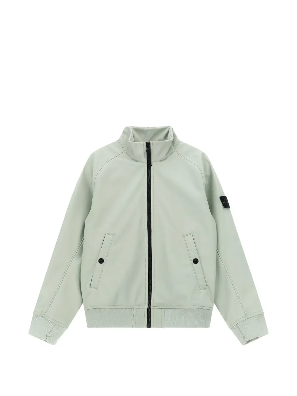 Куртка с логотипом-бейджем Stone Island Junior, зеленый