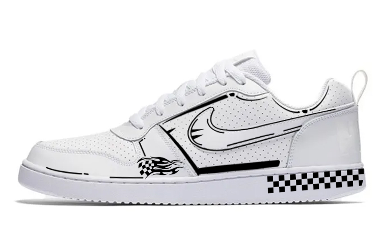 

Кроссовки Nike Court Borough Skateboarding Shoes Men Low-top White/black, белый