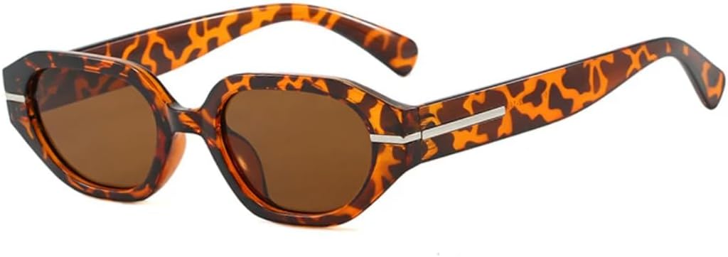 

Солнцезащитные очки с защитой UV400 | Маленький размер, цвет «кошачий глаз», яркие линзы | для женщин и мужчин, для занятий спортом на открытом воздухе и вождения DSVIGF, Leopard Brown