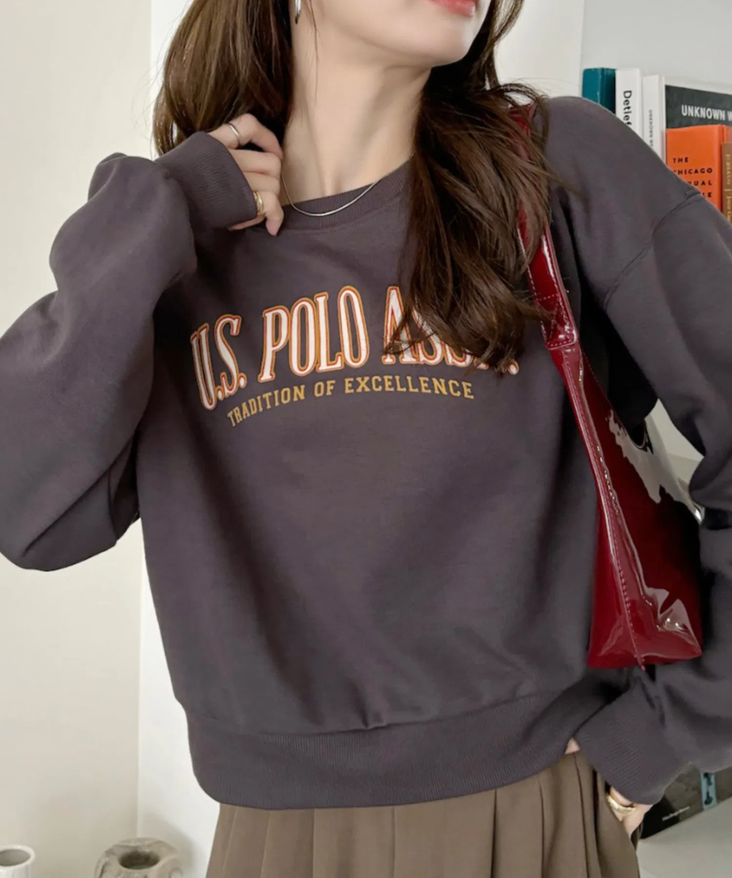 Толстовка с логотипом колледжа, изготовленная из картона, производства US POLO ASSN. — фото 2