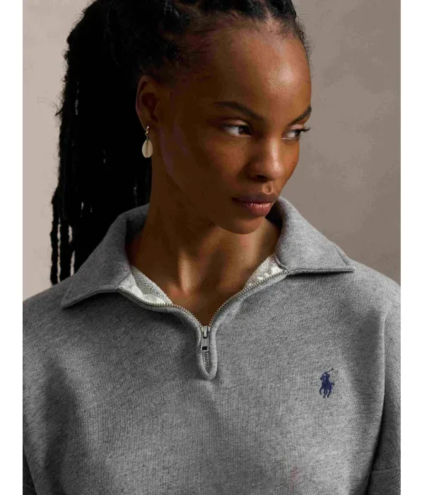Толстовка relaxed fit Polo Ralph Lauren, серый — фото 4