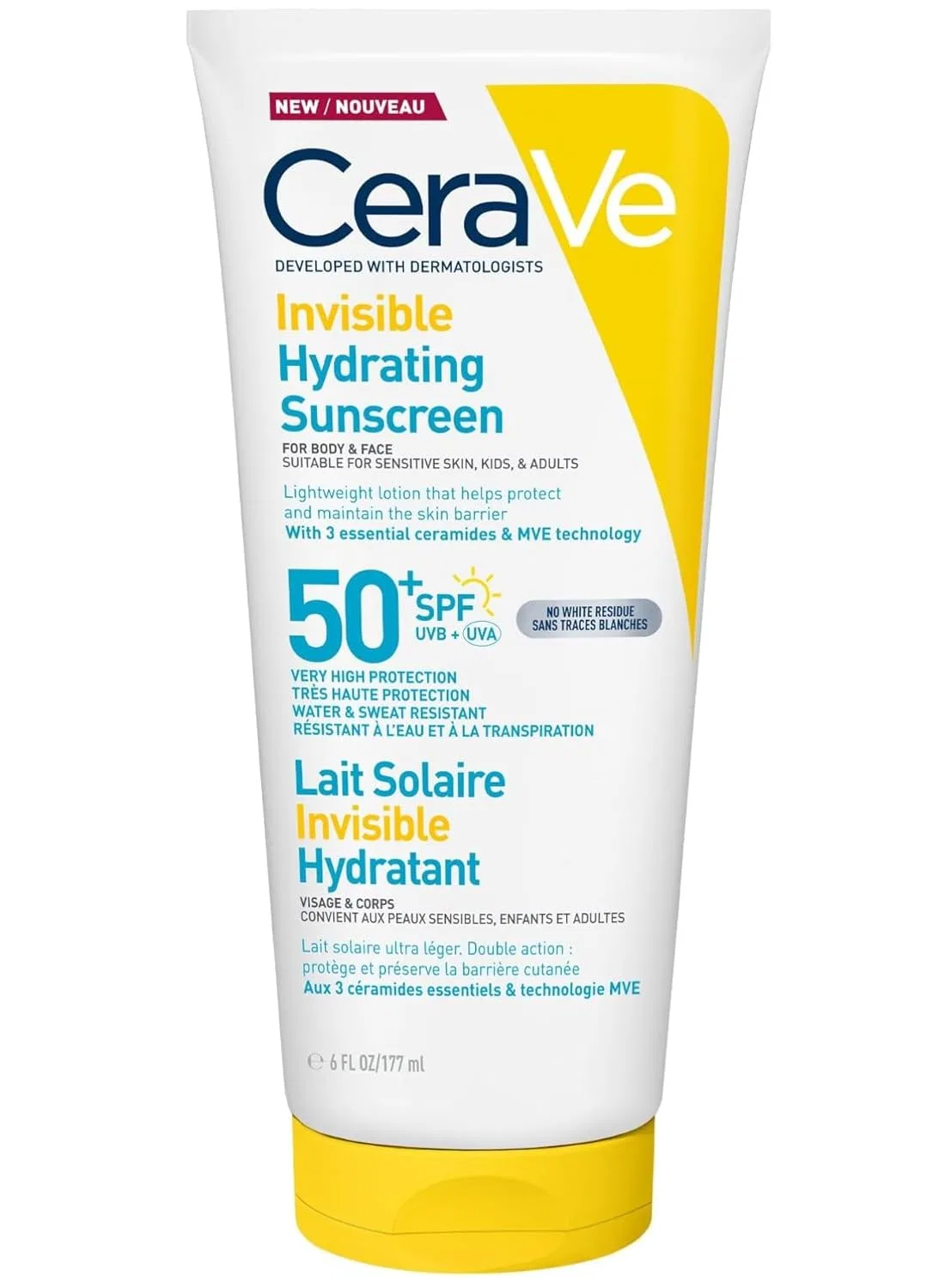 Невидимая увлажняющая солнцезащита CeraVe SPF 50+ Cerave