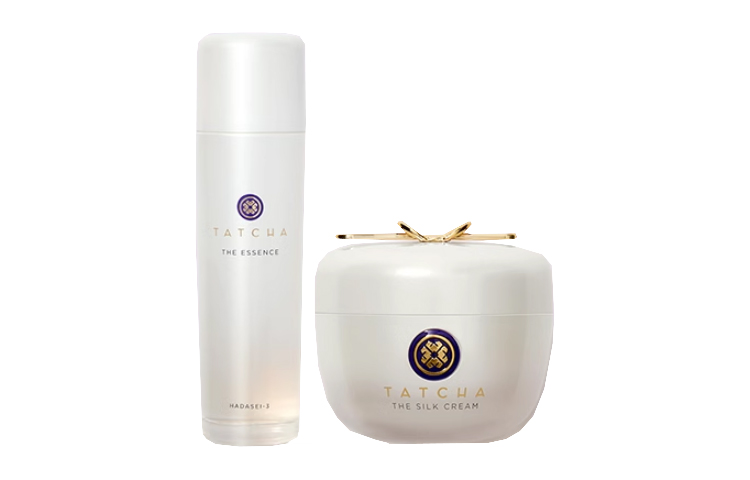 

Вода с сывороткой и лосьоном с шелком омолаживающая эссенция 150мл + крем с белым шелковым сатином 50мл TATCHA, Rejuvenating Essence Water 150ml + белый Silk Satin Cream 50ml