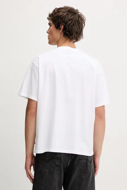 Футболка хлопковая BOXY SS Levi's, белый — фото 3