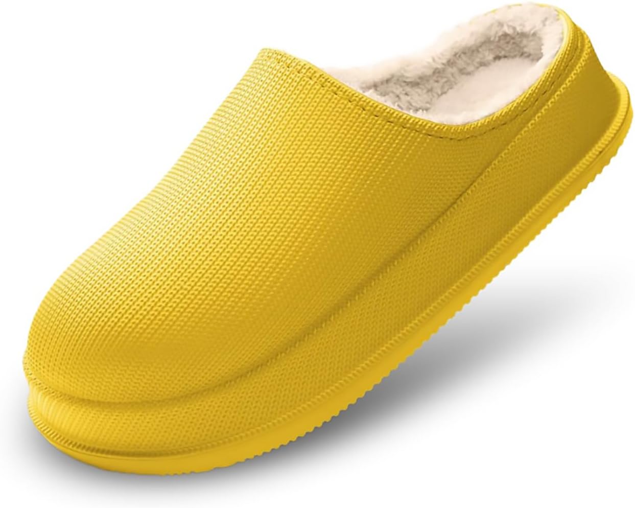 

Ортопедические тапочки PGFEK с широкой носовой частью, водонепроницаемые зимние домашние тапочки из ЭВА, мягкая теплая обувь для женщин и мужчин, желтый