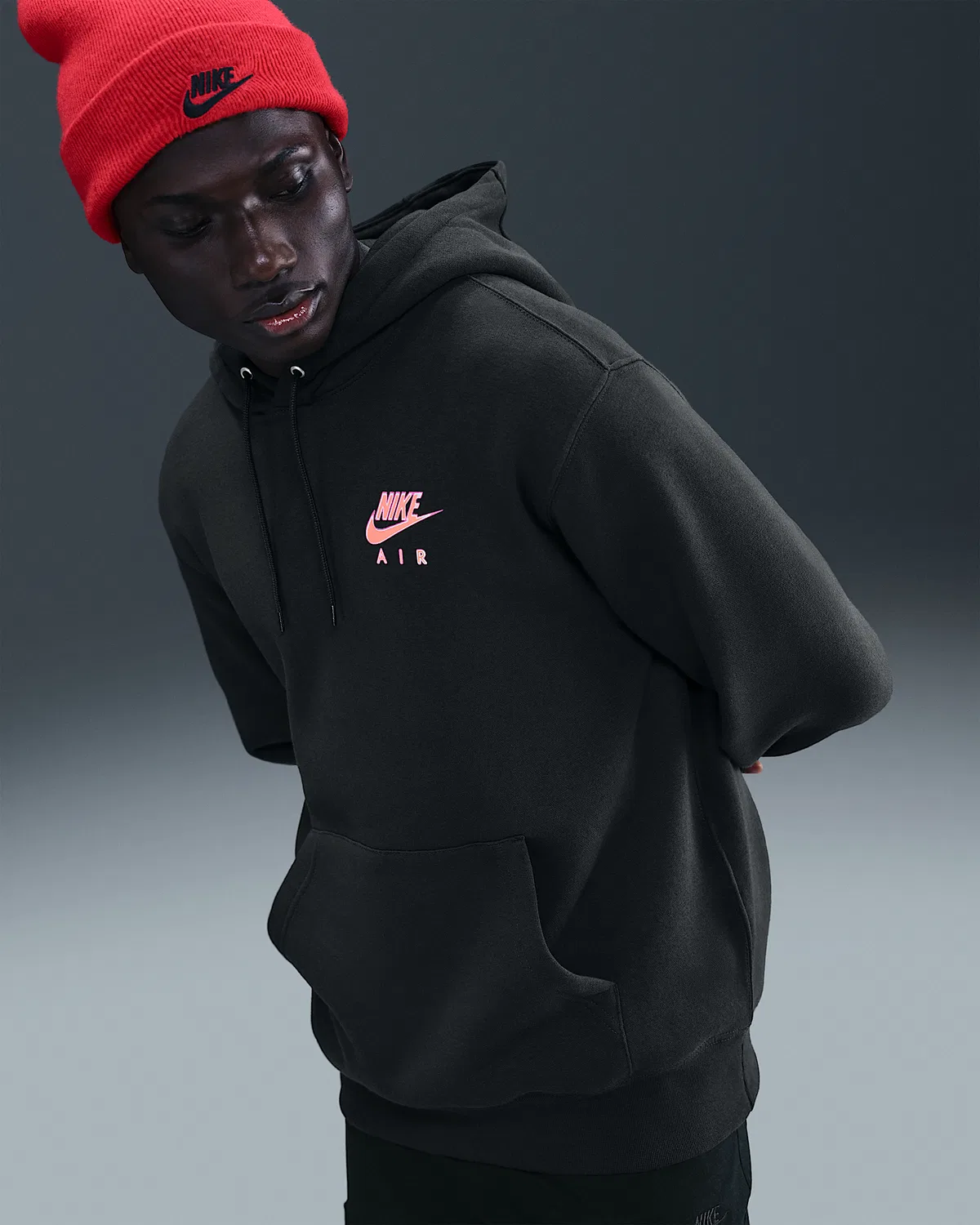 Пуловер Флис Худи Nike Sportswear Club, Off Noir