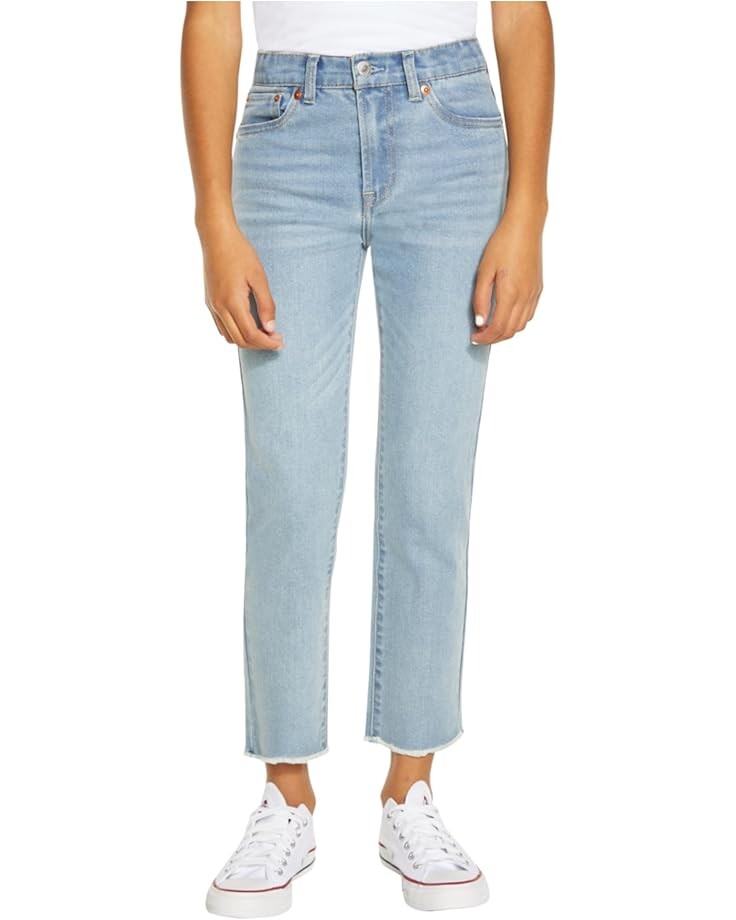 

Джинсы Levi's Kids High-Rise Ankle Straight, цвет Bauhaus Blues