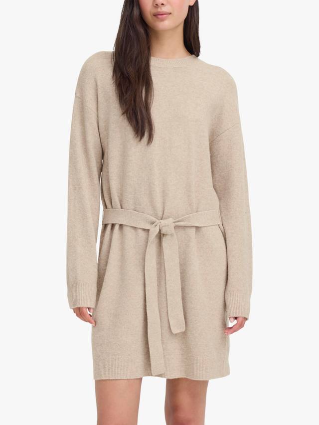 

Платье-джемпер Dasila с длинными рукавами и круглым вырезом ICHI, Oatmeal Melange