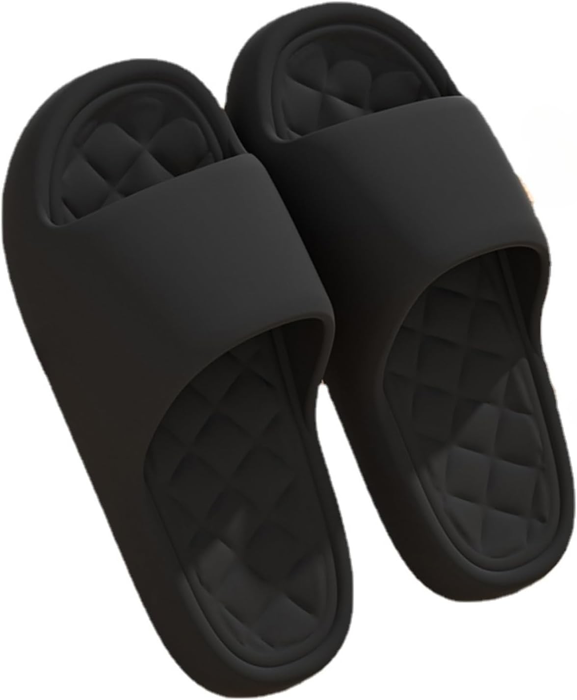 

Клетчатые домашние тапочки-шлепанцы для женщин и мужчин, для ванной комнаты, с утолщенной подошвой, противоскользящие, с мягкой подошвой, обувь для дома, пляжные тапочки, летние сандалии Iwhgrmp, черный