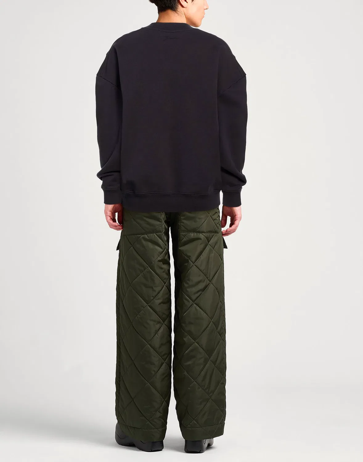 Свитшот с аппликациями JACQUEMUS черный — фото 3