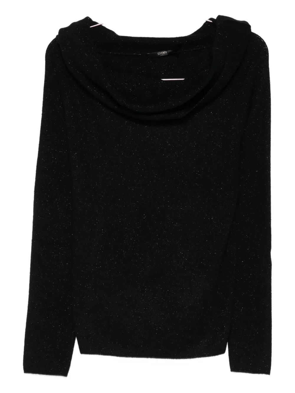 

Свитер с воротником-хомутом Seventy, черный