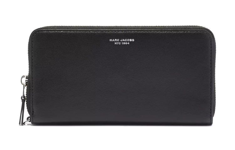 Кошелёк из козьей кожи женский чёрный MARC JACOBS — фото 2