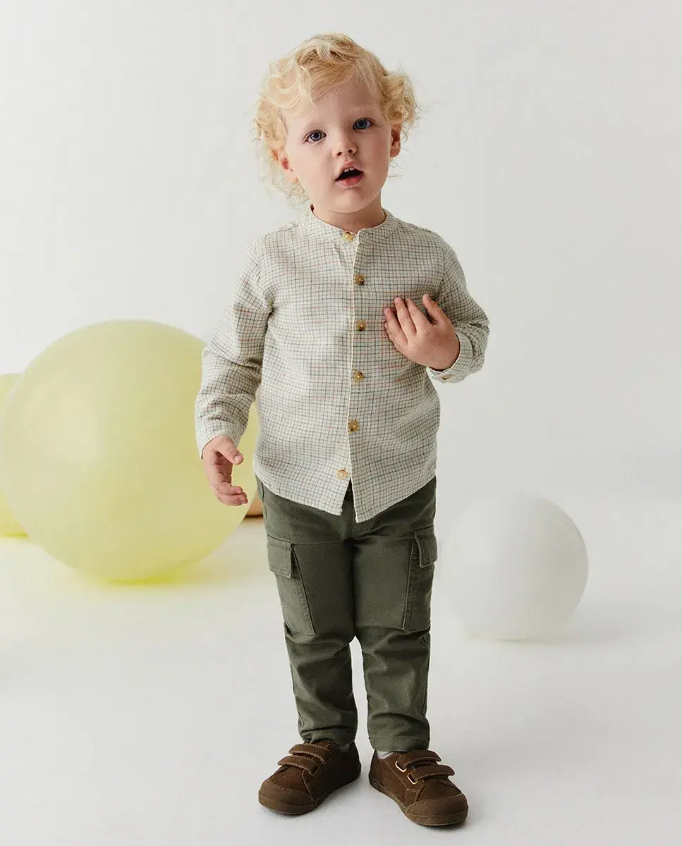 

Брюки карго из холста Sfera, темно-зеленый