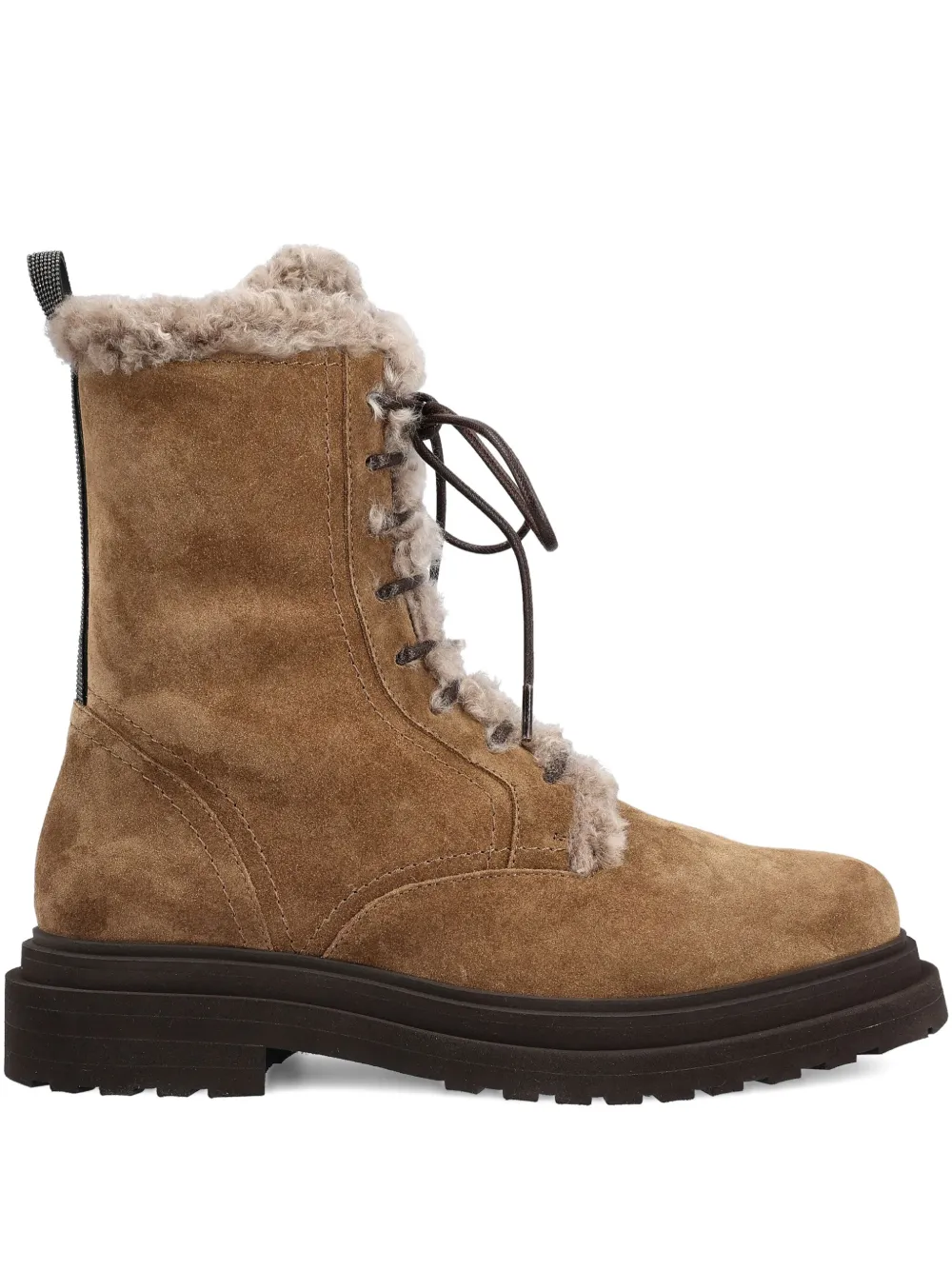 

Сапоги из овчины Brunello Cucinelli, коричневый