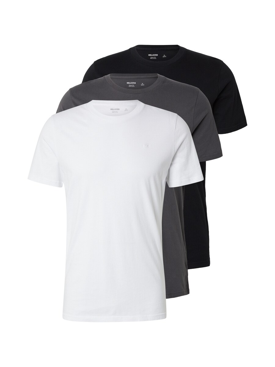 

Рубашка HOLLISTER, цвет Dark grey/Black/White
