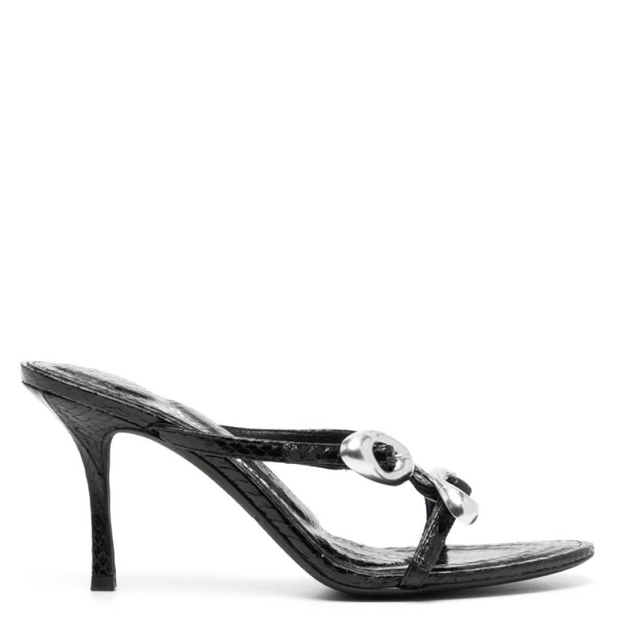 T by Alexander Wang сандалии-слипоны Dome 85 из водяной змеи, черный