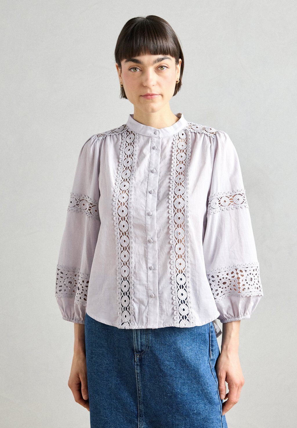 

Блузка на пуговицах SHIRT Lollys Laundry, светло-голубой