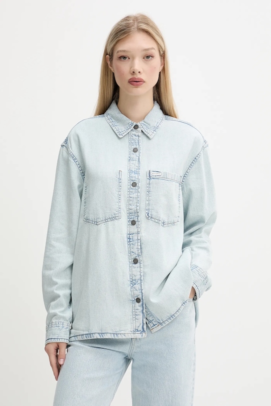 

Джинсовая рубашка Guess Jeans, синий