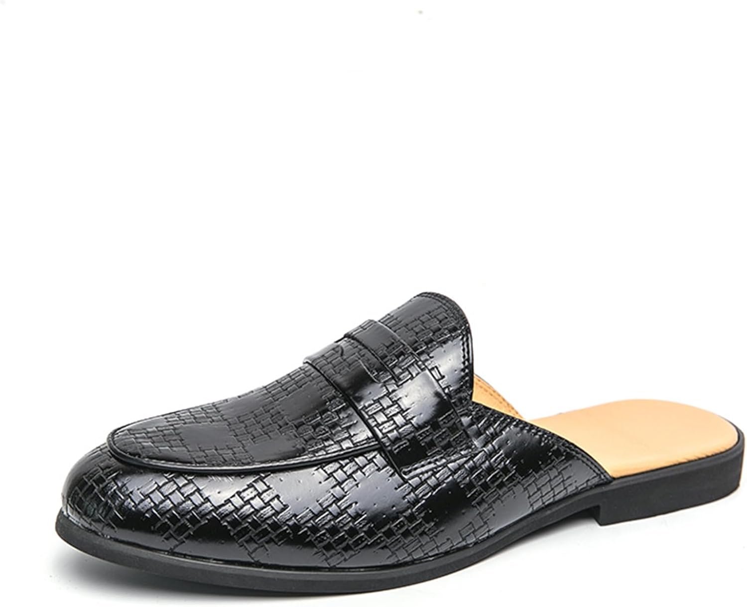 

Мужские кожаные слипоны-лоферы Ephirebra без задника, повседневные домашние лоферы-пенни, и офисные туфли, черный