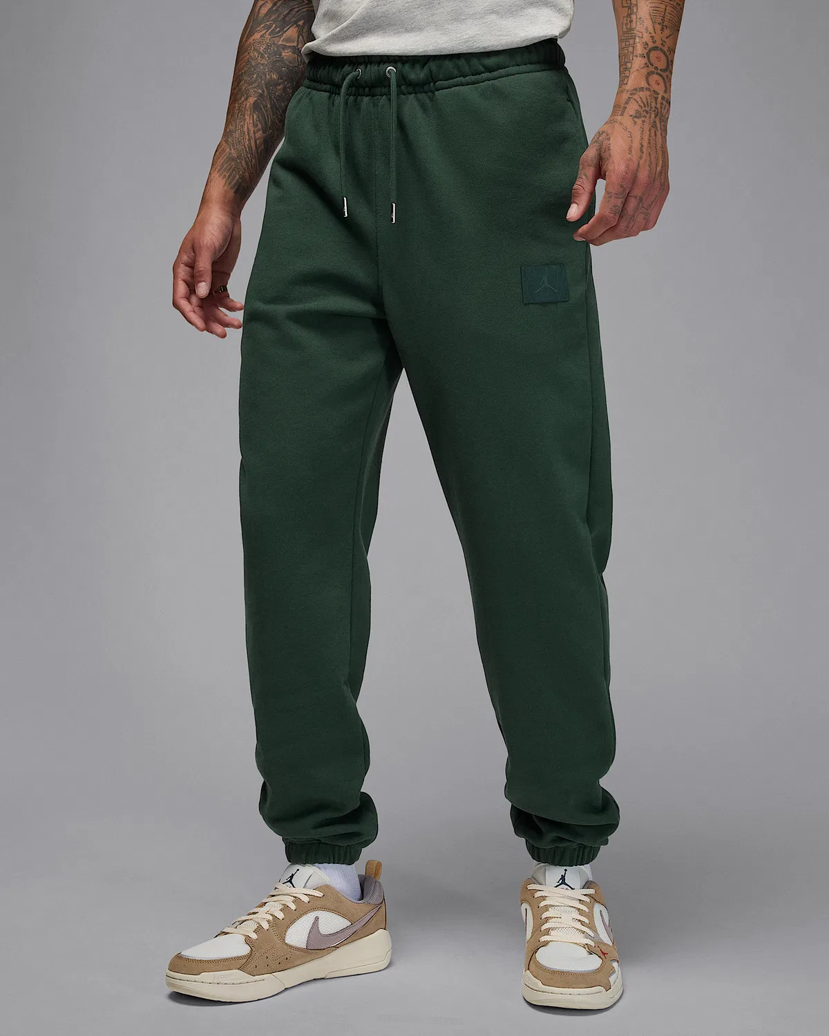 Мужские штаны Jordan Flight Fleece, Midnight Green/Vintage Green