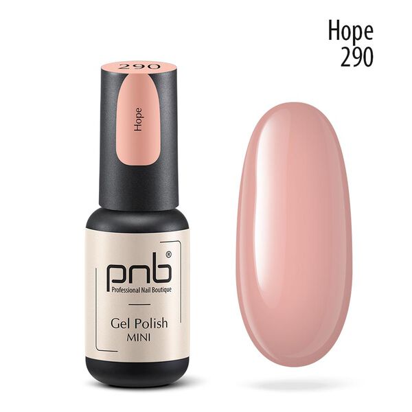 

Гибридный лак 290, 4 мл Pnb Gel polish mini, цвет 290