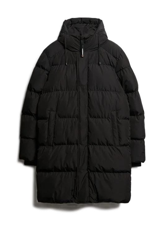 

Стеганая куртка с воротником-стойкой и капюшоном Superdry., черный