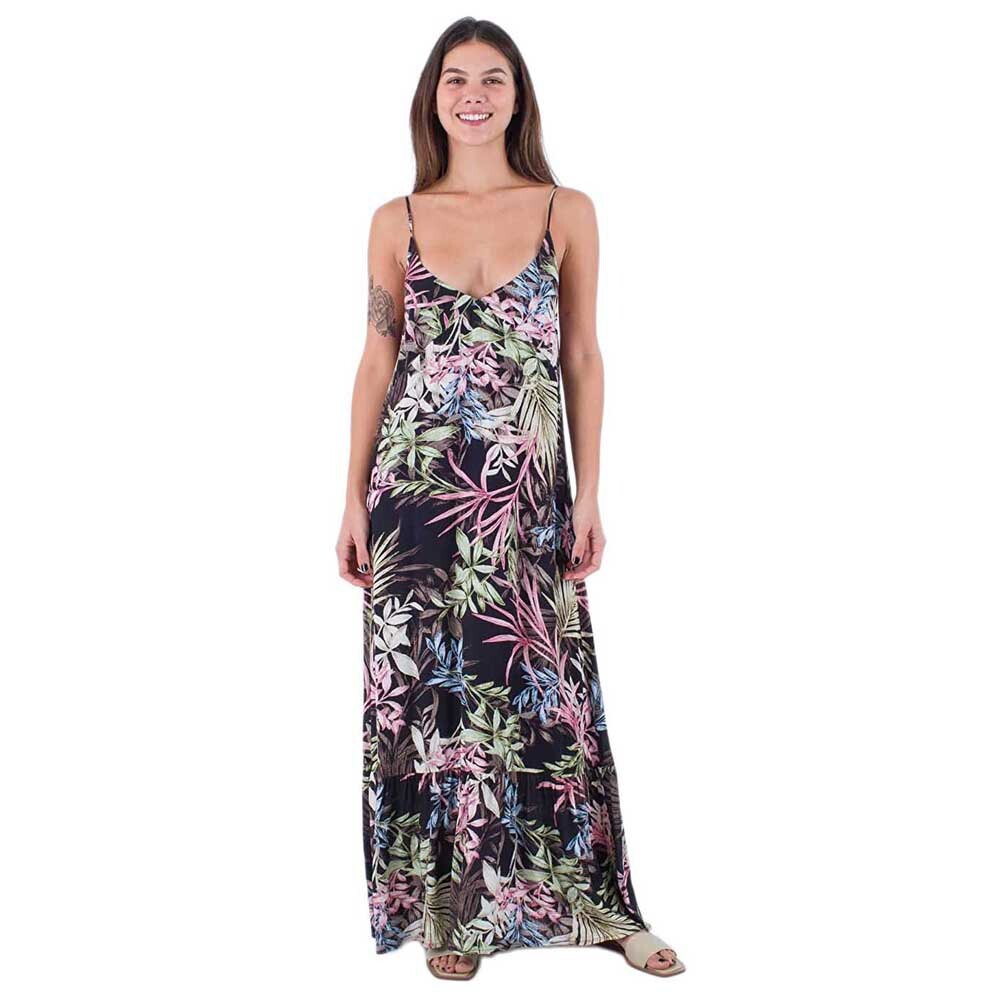 

Платье Hurley Summer Palm Ruffle Maxi, черный